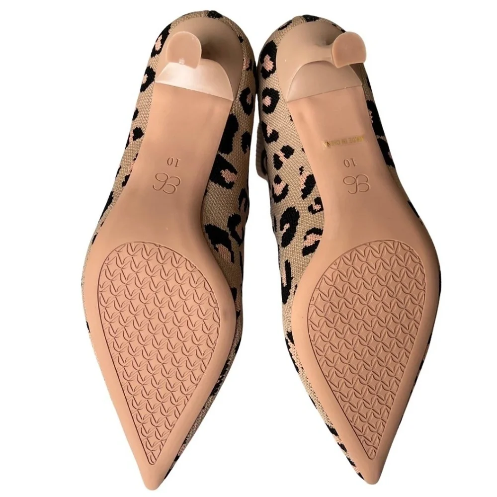 Cosy Island Animal Print "Minimalist" Sock Ankle Boots Size 10 NWT Includes Box - Picture 10 of 11
